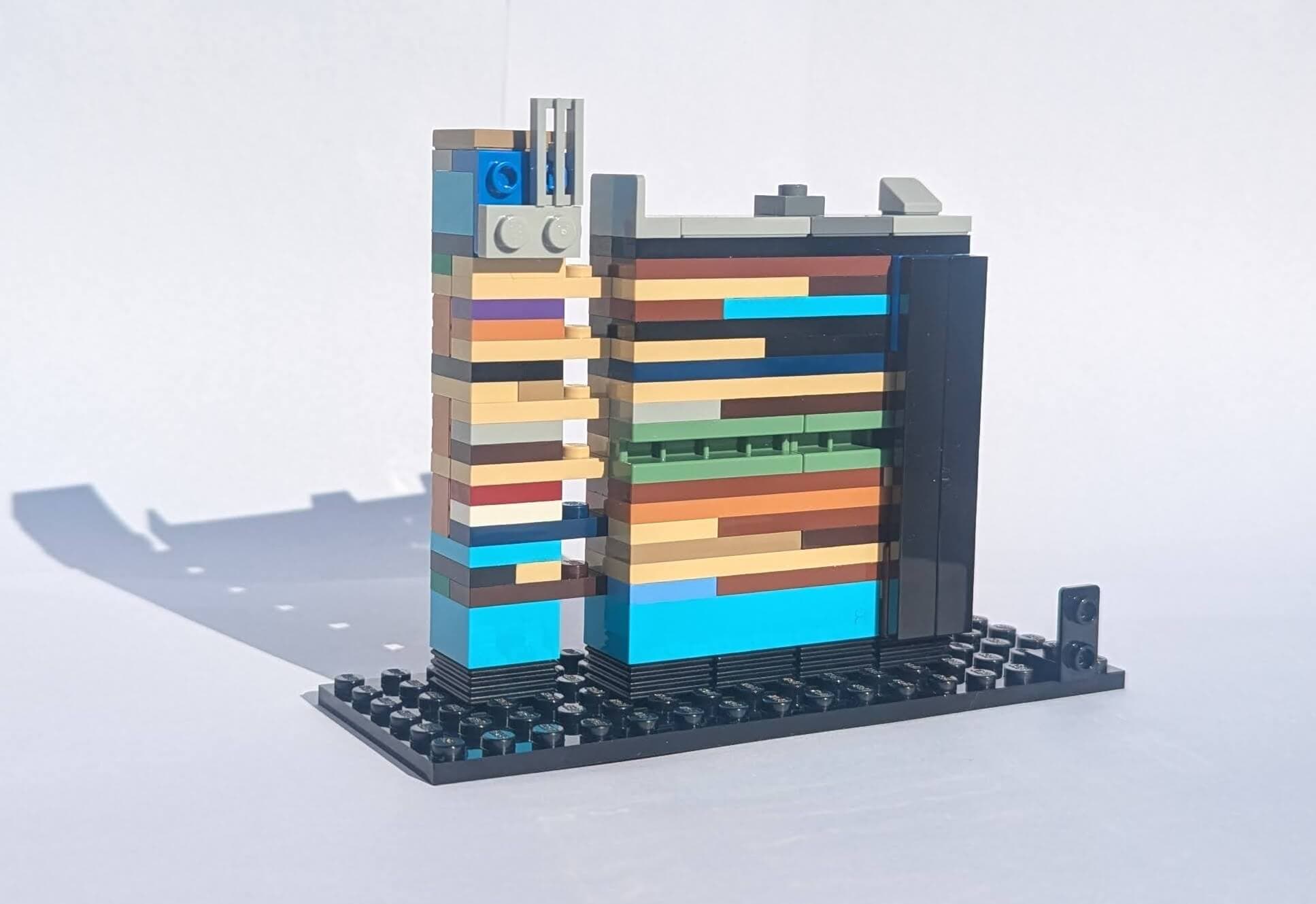 Balfron Tower LEGO prototype - west aspect